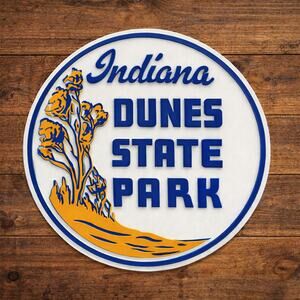 Indiana Dunes State Park Sign Hike Trail Camp Outdoors National Park Forest